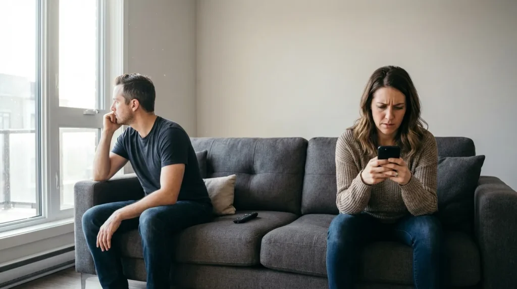 Pareja con distancia emocional: cómo saber si tu pareja siente algo por su ex