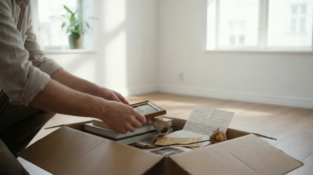 Eliminando recordatorios físicos para olvidar a alguien