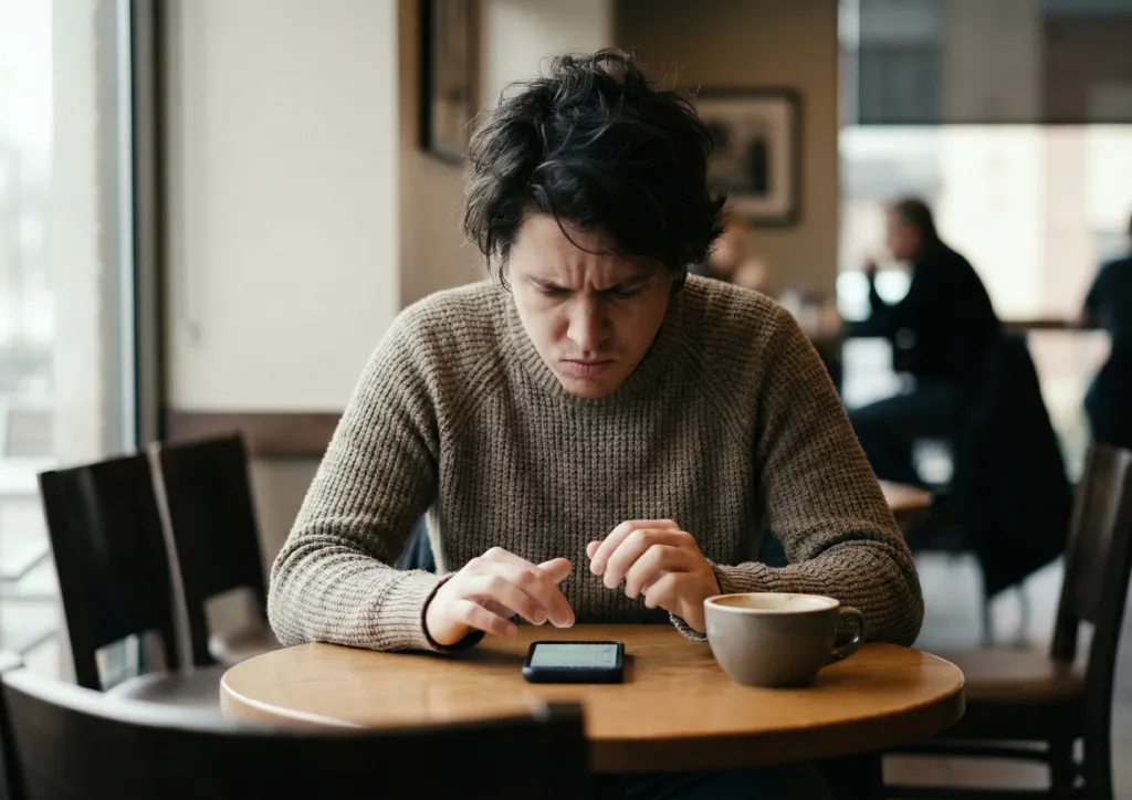 Fase de negación del duelo amoroso: esperando un mensaje del ex