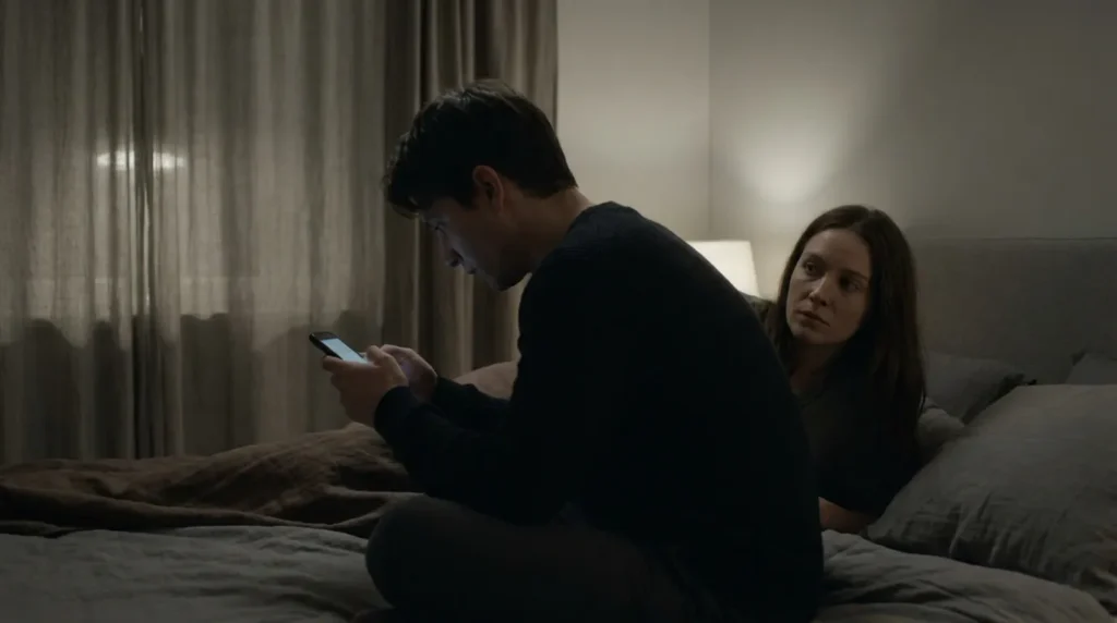 Señal de que tu pareja oculta conversaciones con su ex